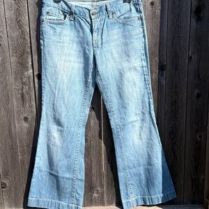 7 FAM Dojo Light Wash Flare Jeans